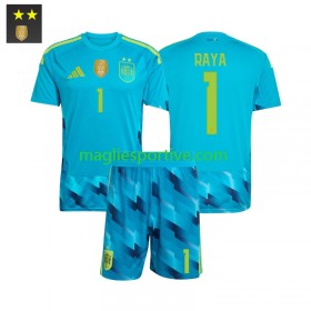 Completo Calcio Spagna David Raya 1 Portiere Bambino Divisa Prima 2026-2027